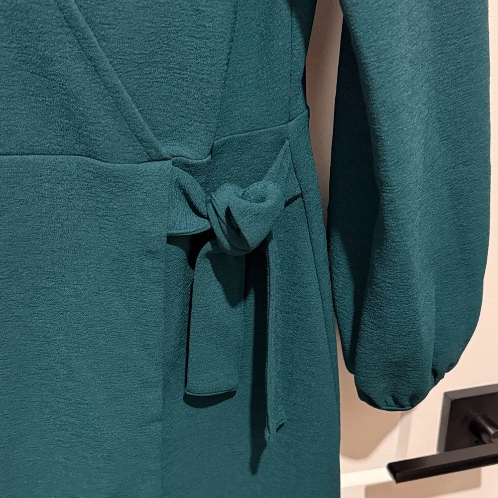 Madewell Emerald Wrap Mini Dress - Picture 3 of 6